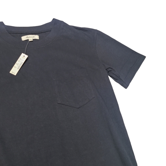 Madewell Pocket Tee Dress - Black - Picture 3 of 8